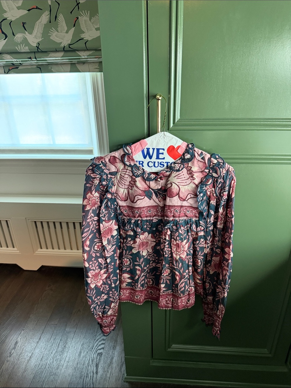 FARM Rio Pink and Navy Floral Mini Dress